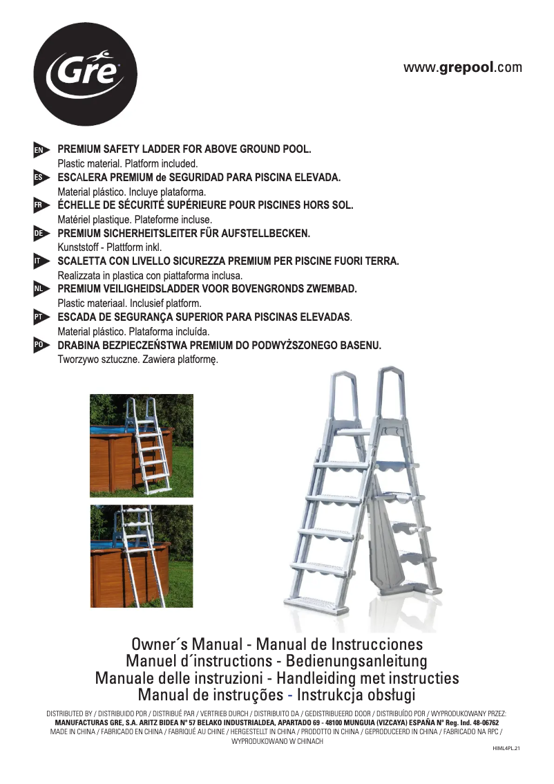 First page image of the manual for L4PL