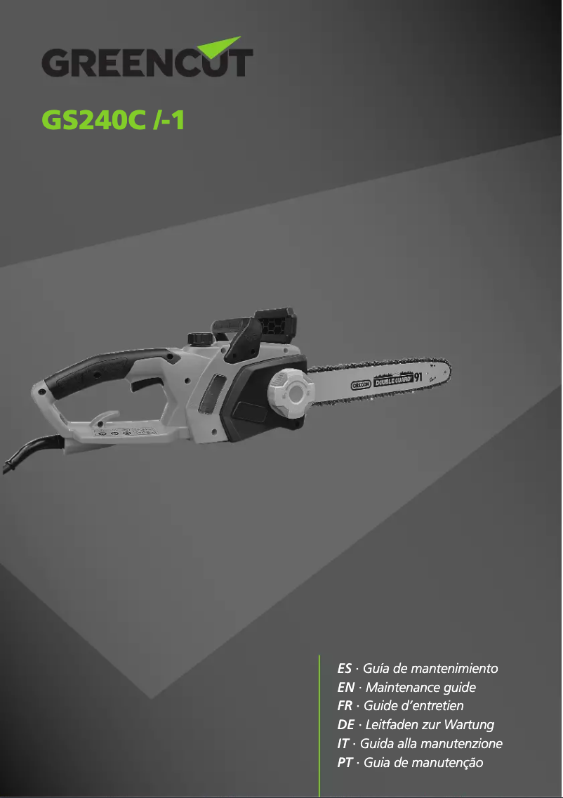 Image de la première page du manuel de l'appareil GS240C