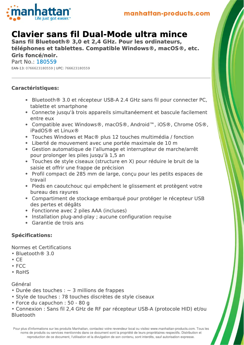 First page image of the manual for 180559