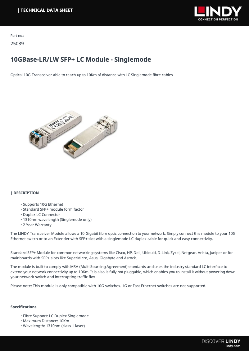 First page image of the manual for 25039