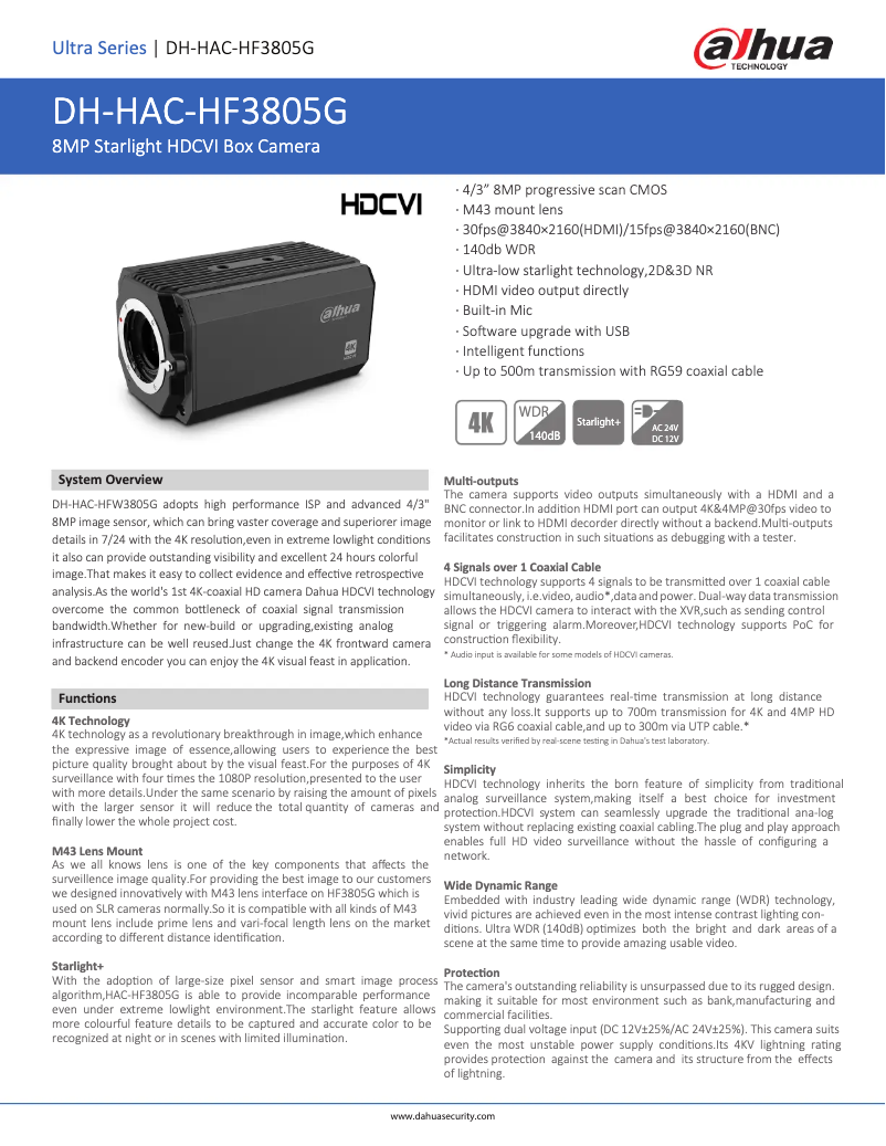 First page image of the manual for HAC-HF3805G