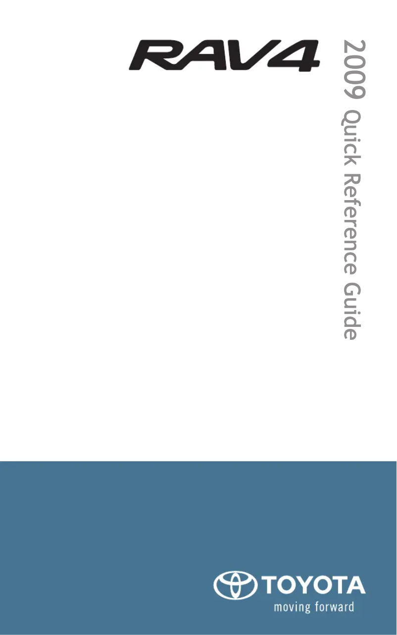 Page 1 of the manual User Manual Toyota RAV4 (2009)