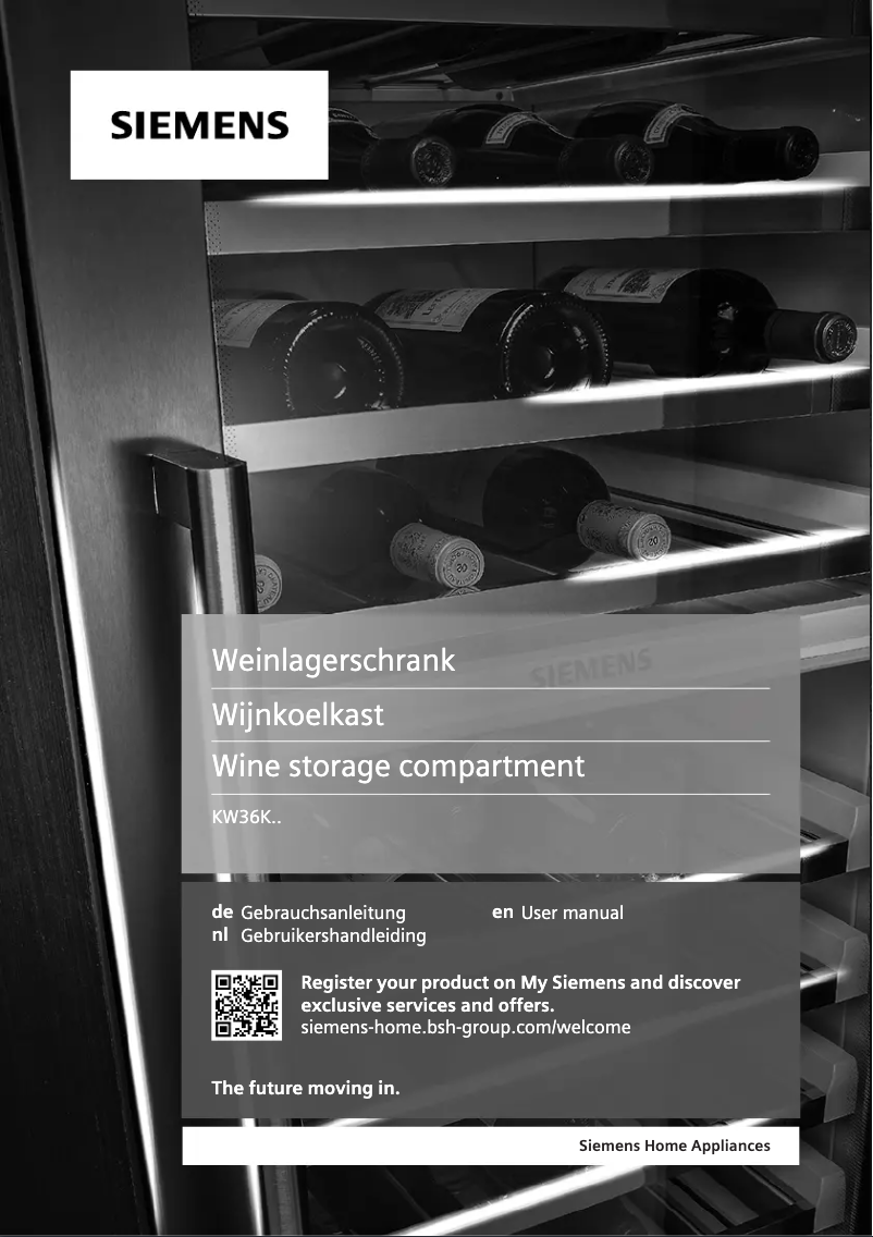 First page image of the manual for KW36KATGA