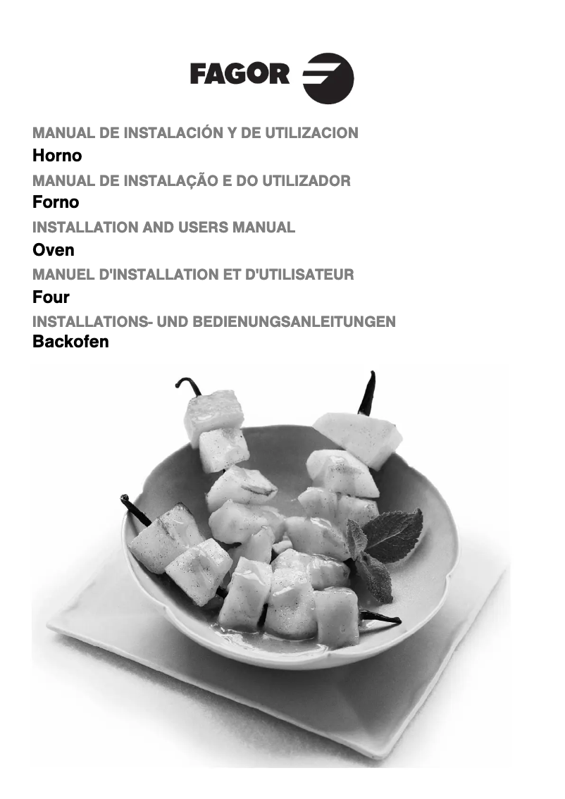 First page image of the manual for H-ARG 770 X