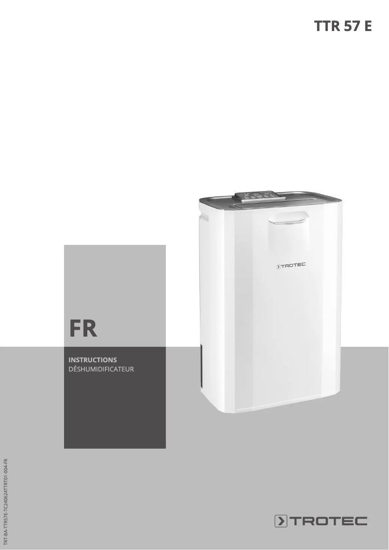 Page 1 of the manual User Manual Trotec TTR 57 E