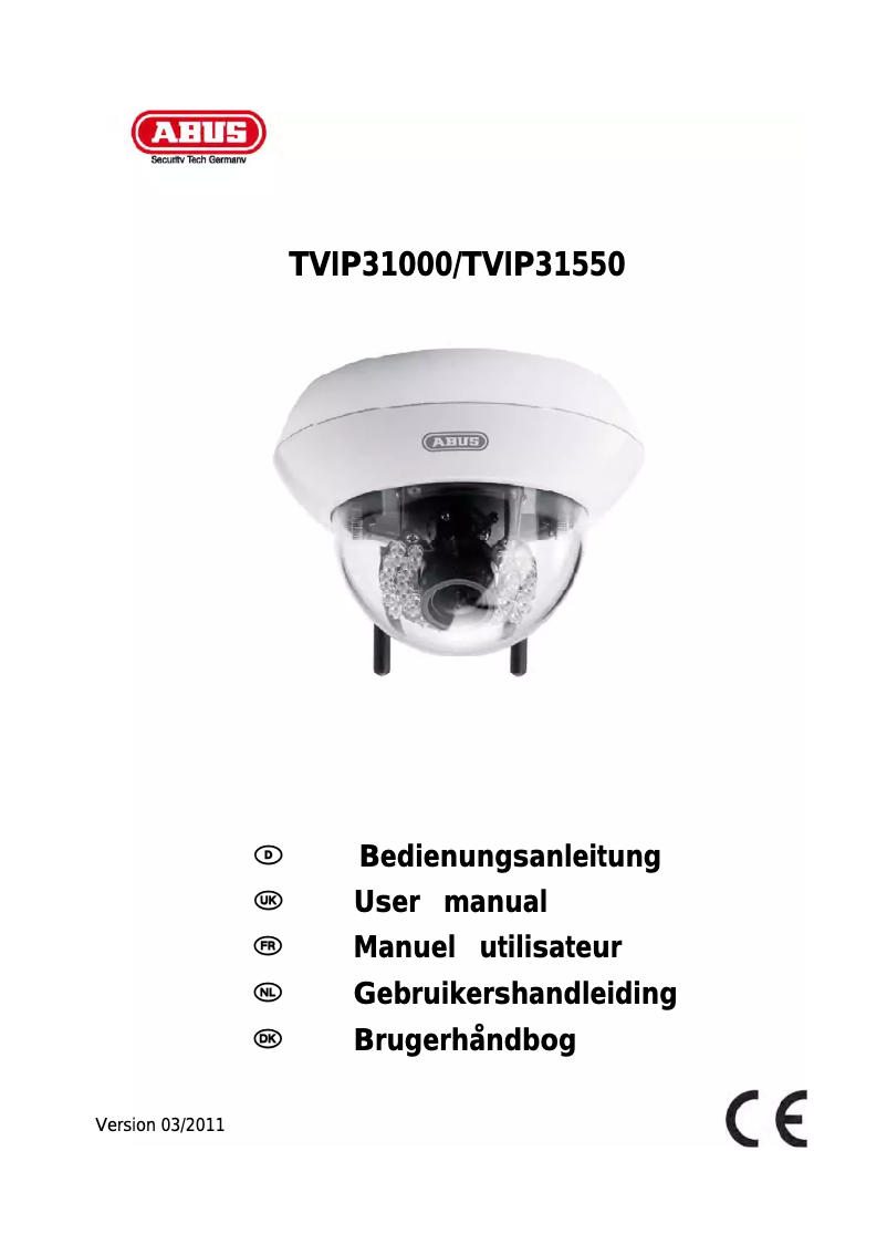 First page image of the manual for TVIP31550