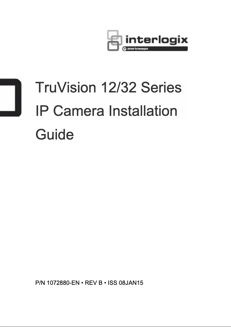 Page 1 of the manual User Manual Interlogix TruVision TVD-1204