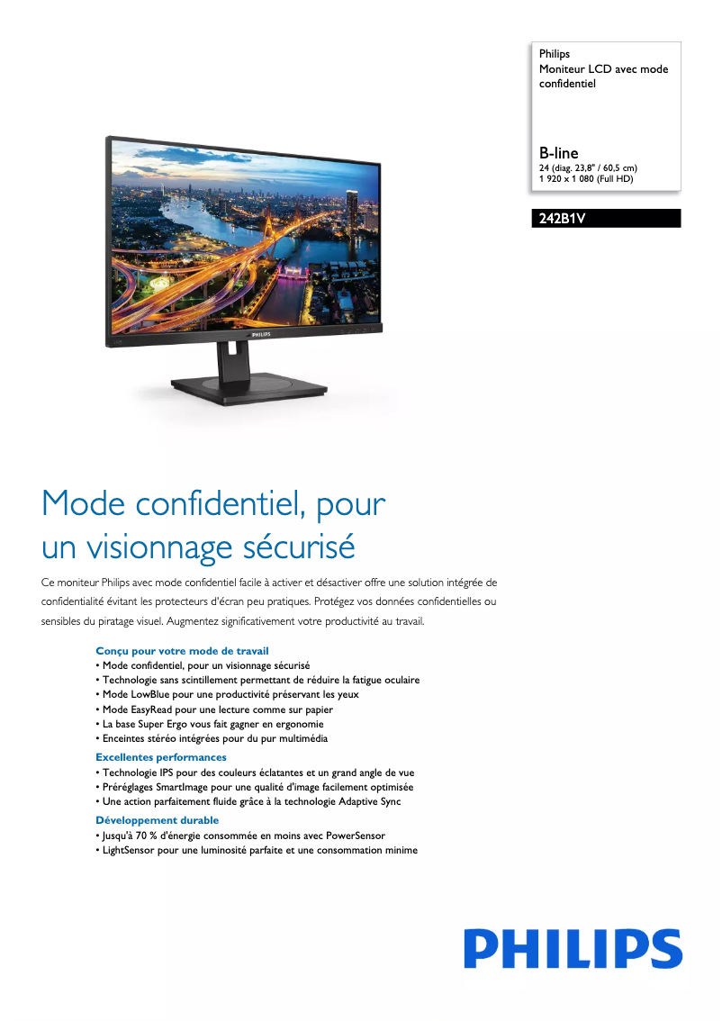 First page image of the manual for B Line 242B1V