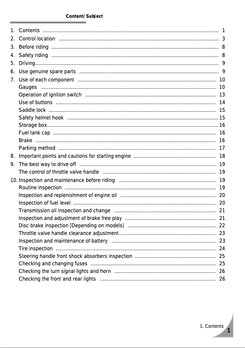 First page image of the manual for Jet Sport X