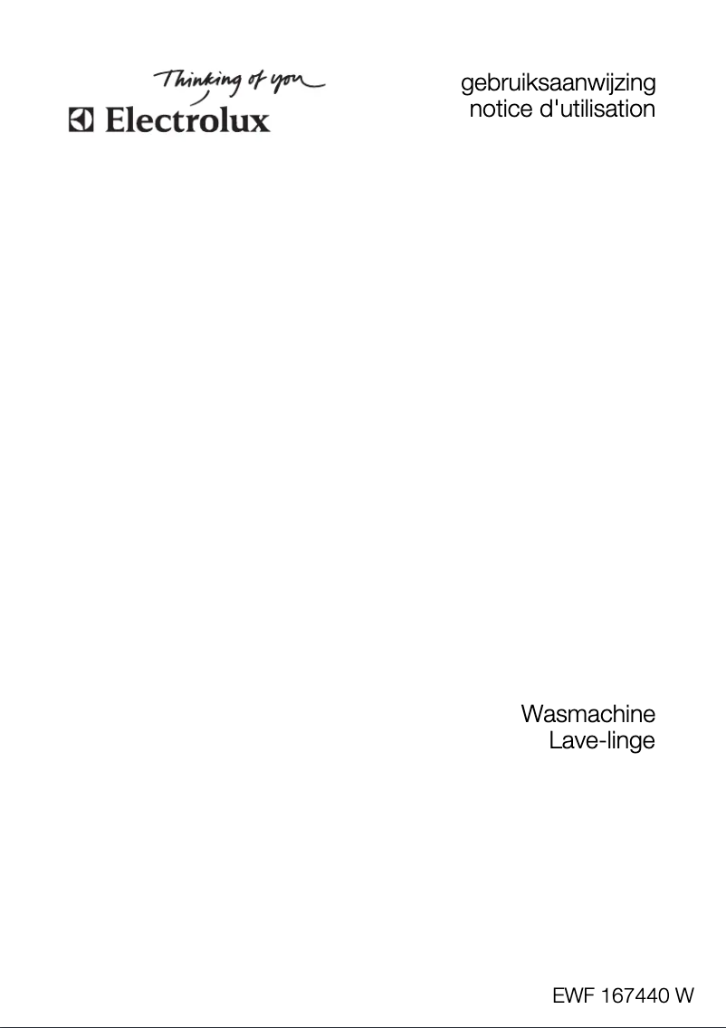 First page image of the manual for EWF167440W