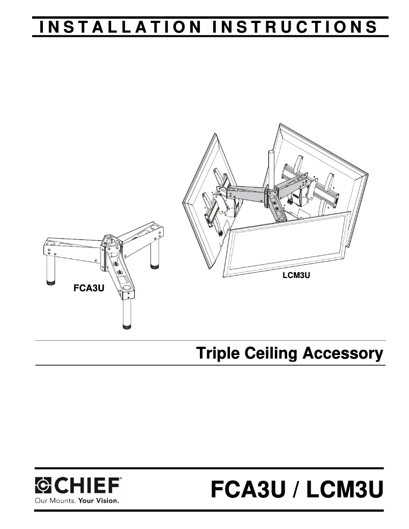 First page image of the manual for LCM3U