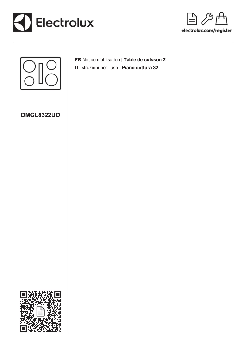 Page 1 of the manual User Manual Electrolux DMGL8322UO