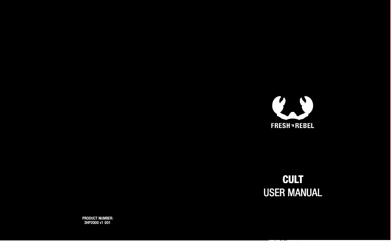 Page 1 of the manual User Manual Fresh 'n Rebel Cult