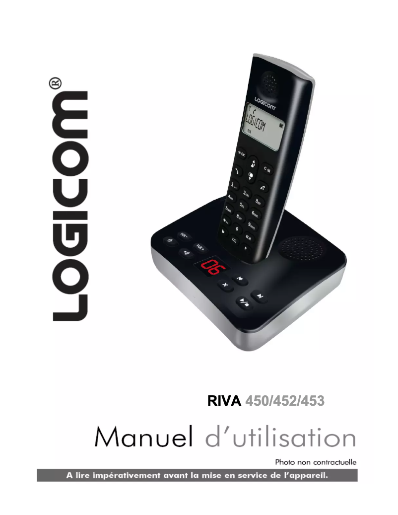 Page 1 of the manual User Manual Logicom Riva 450