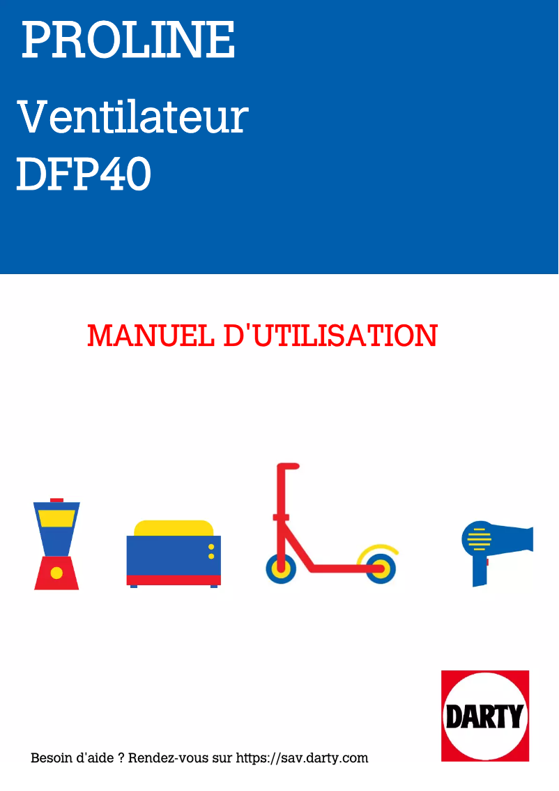 Image de la première page du manuel de l'appareil DFP40