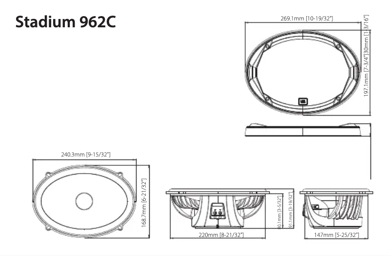 First page image of the manual for Stadium 962C