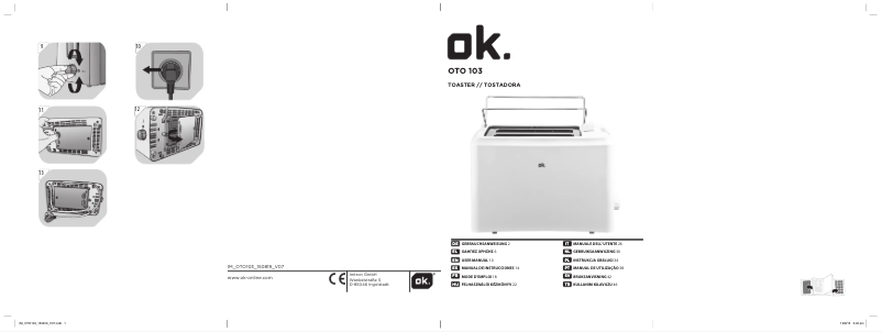 First page image of the manual for OTO 103