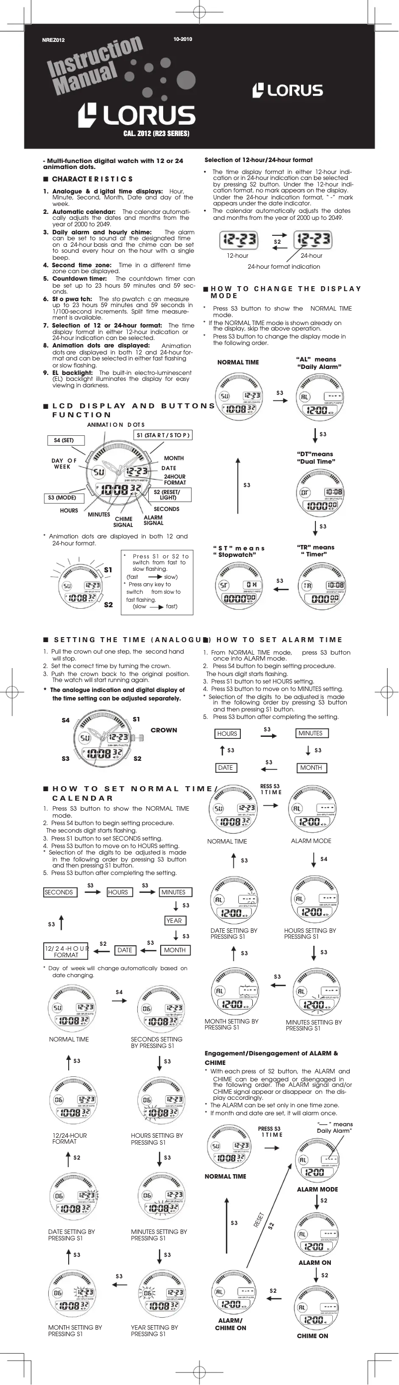 First page image of the manual for R2323DX9