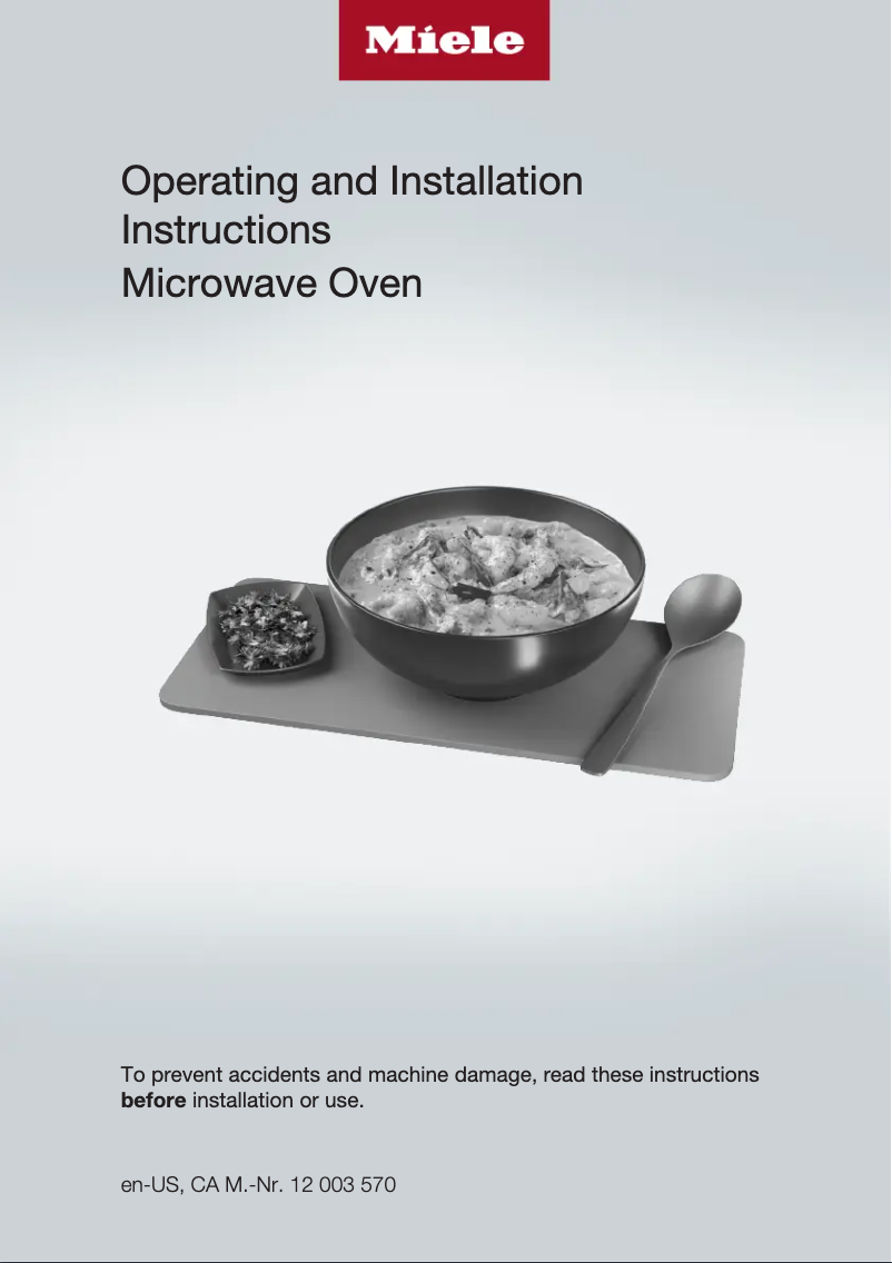 First page image of the manual for M 2241 SC