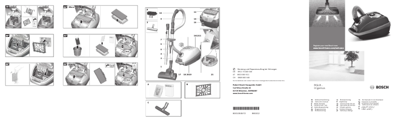 First page image of the manual for BGL8SIL4