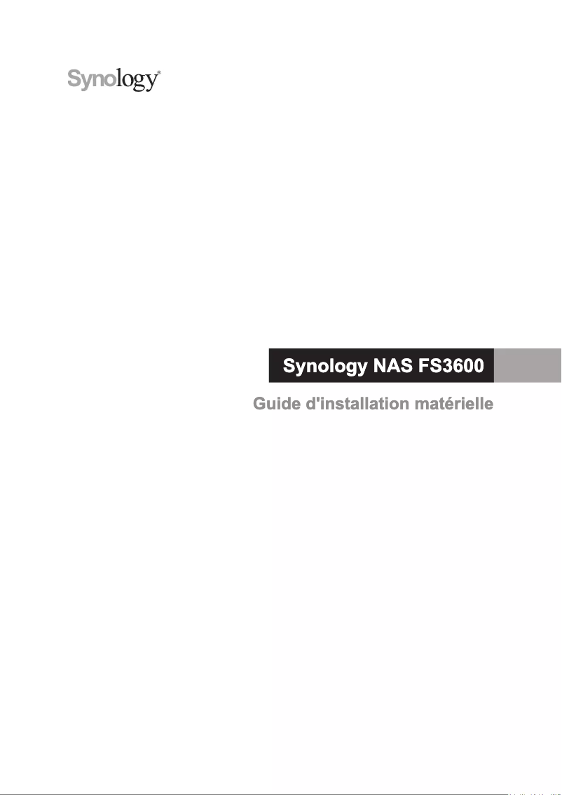 First page image of the manual for FS3600