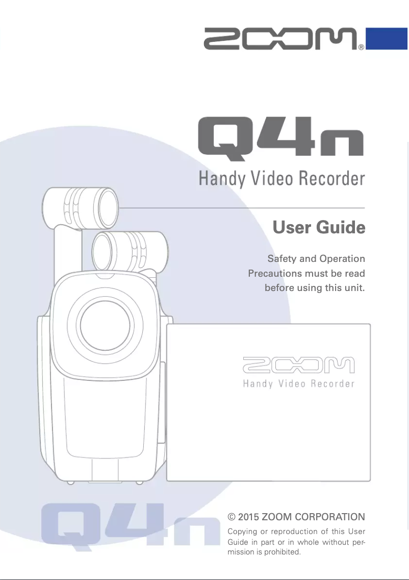 First page image of the manual for Q4n