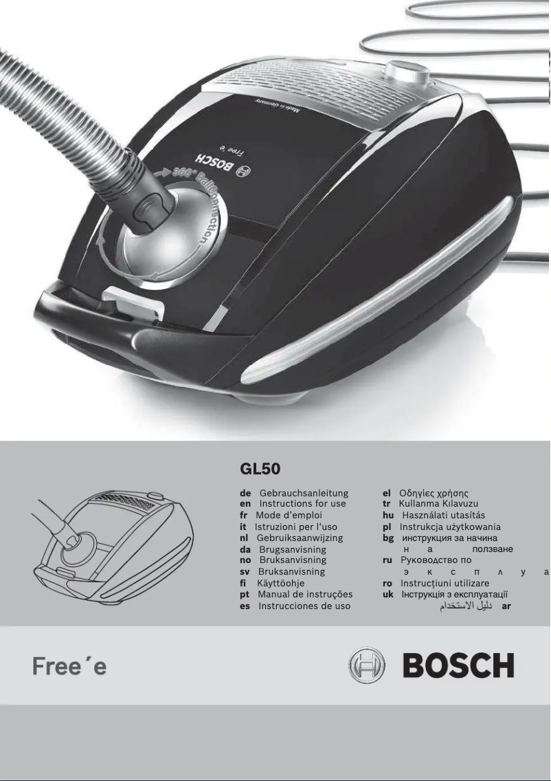 Page 1 of the manual User Manual Bosch BSGL5242AU