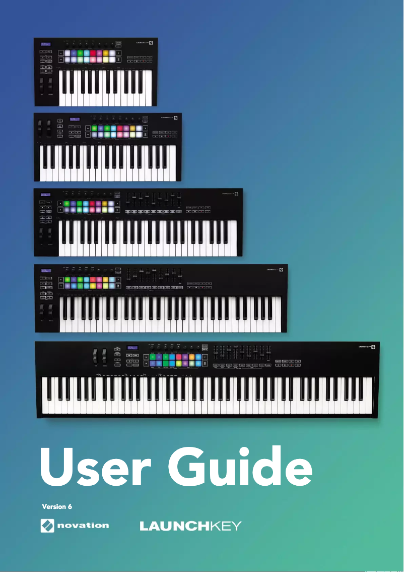 Page 1 of the manual User Manual Novation Launchkey 25