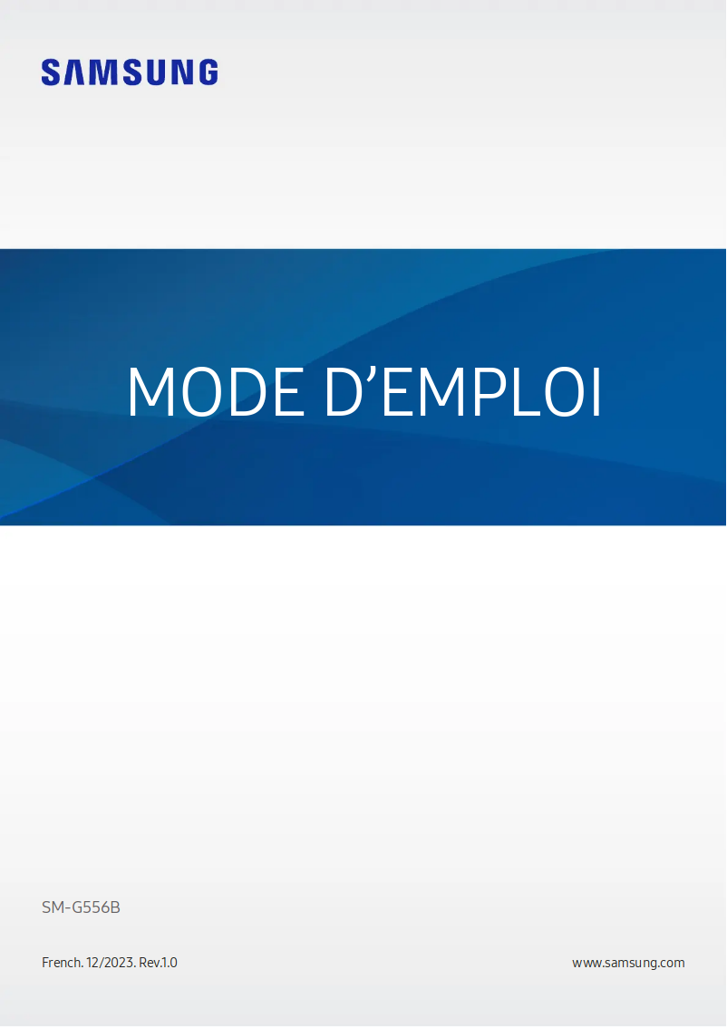 Page 1 of the manual User Manual Samsung Galaxy XCover 7