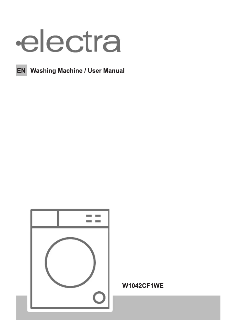 Page 1 of the manual User Manual Electra W1042CF1WE