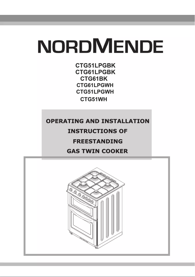 First page image of the manual for CTG61BK