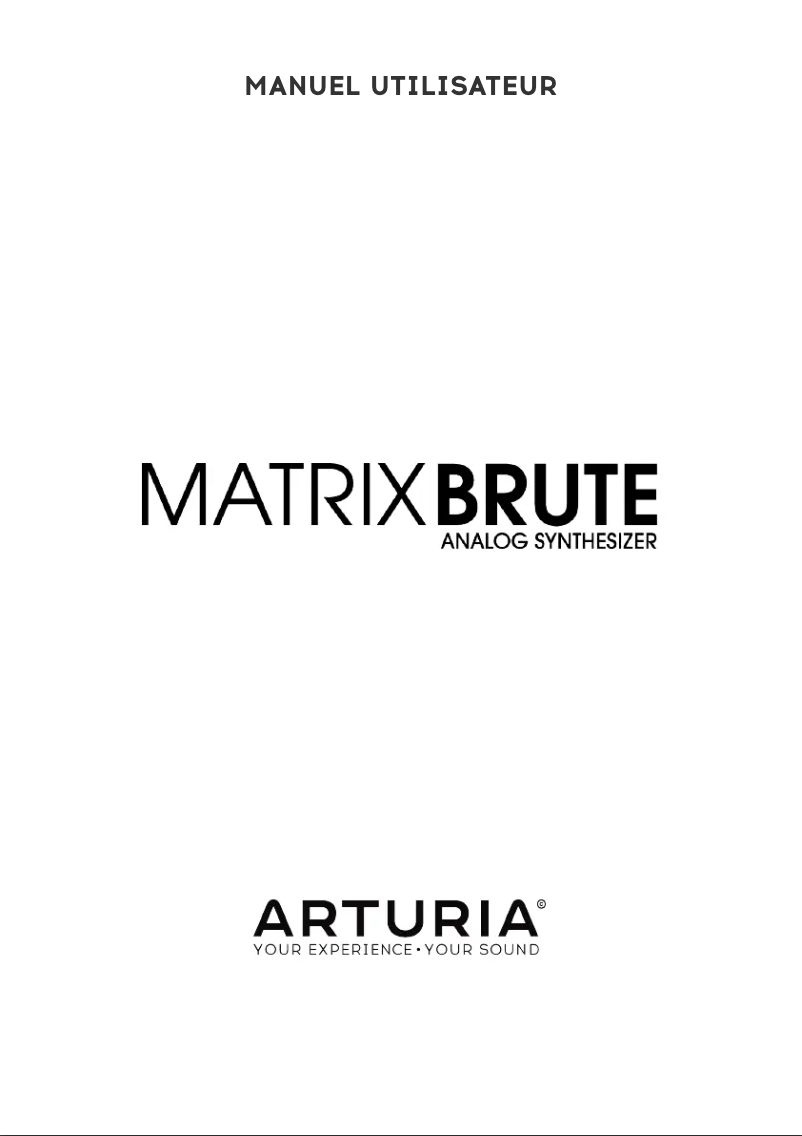 First page image of the manual for MatrixBrute
