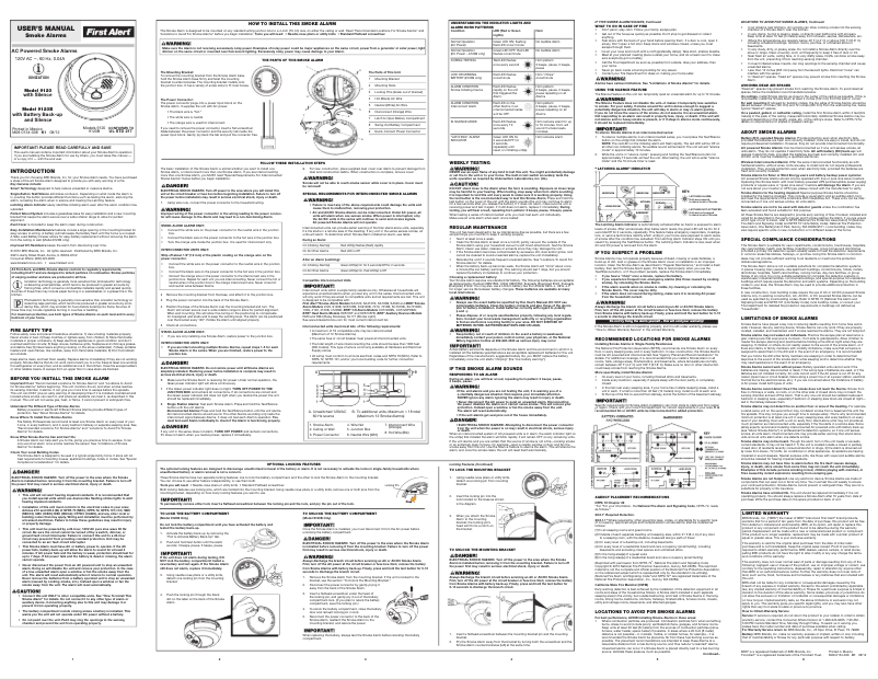 First page image of the manual for SA9120BPCN