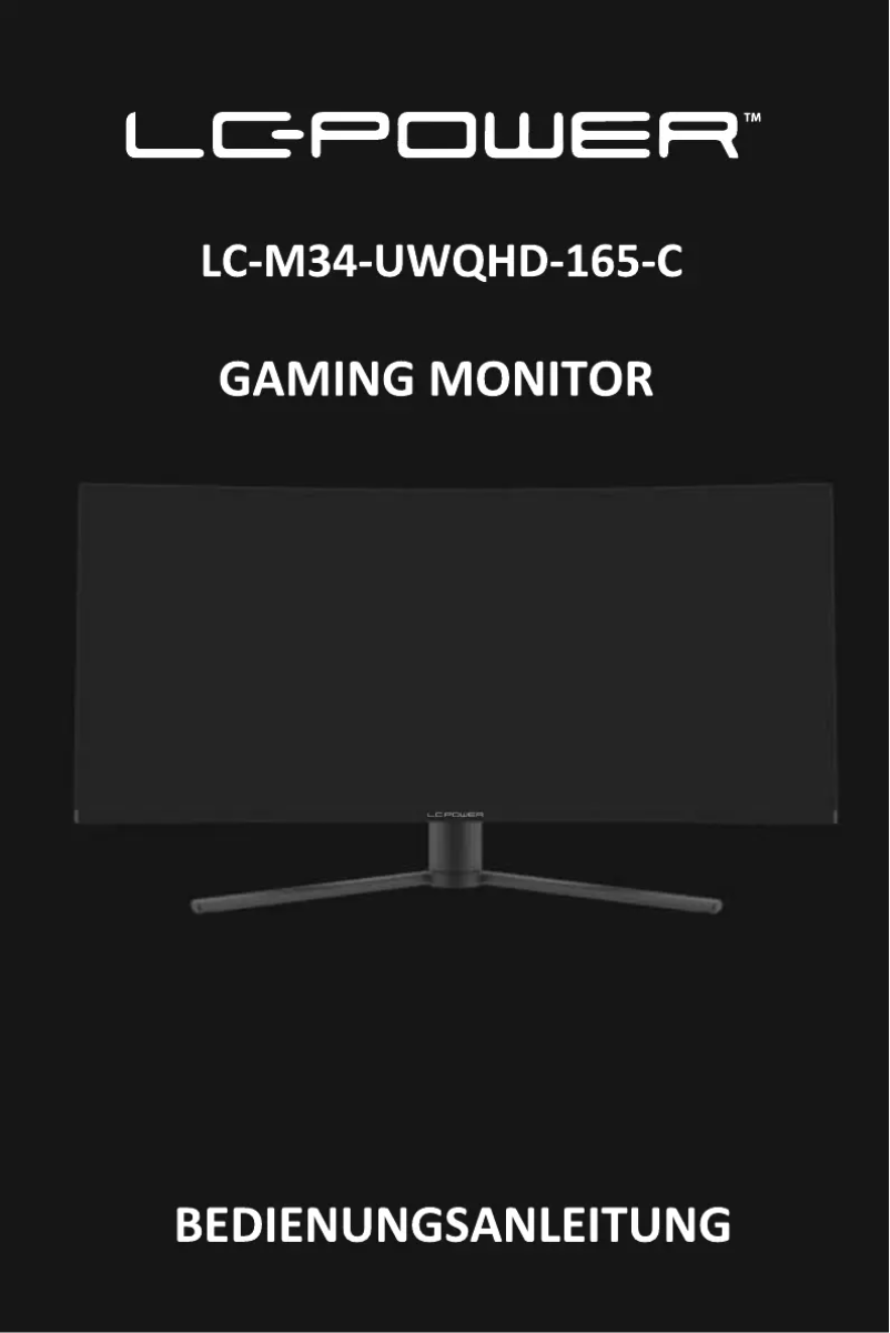 First page image of the manual for LC-M34-UWQHD-165-C
