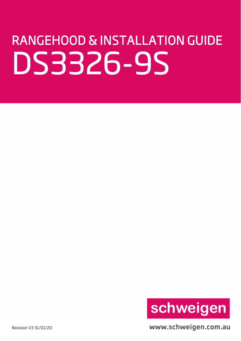 First page image of the manual for DS3326-9S