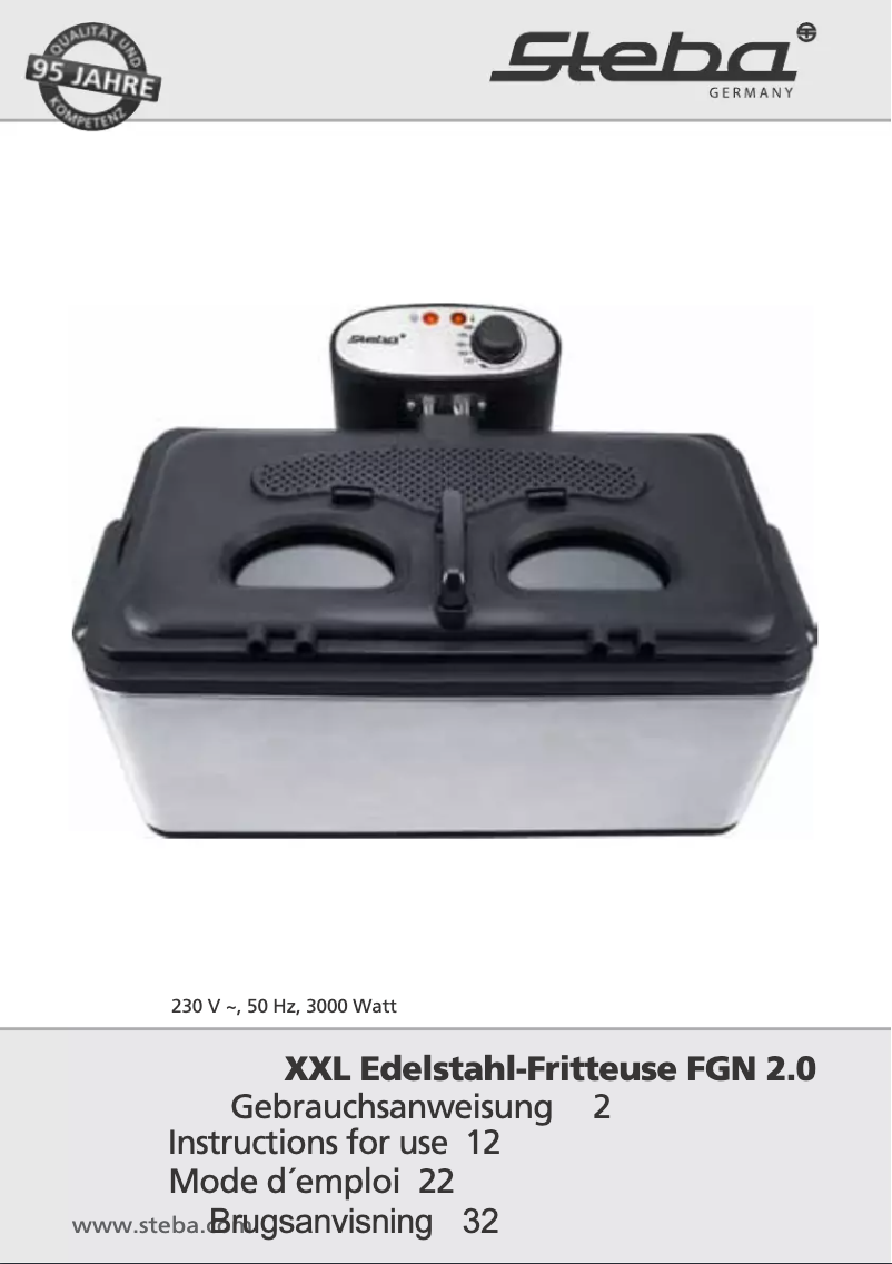 First page image of the manual for FGN 2.0 XXL