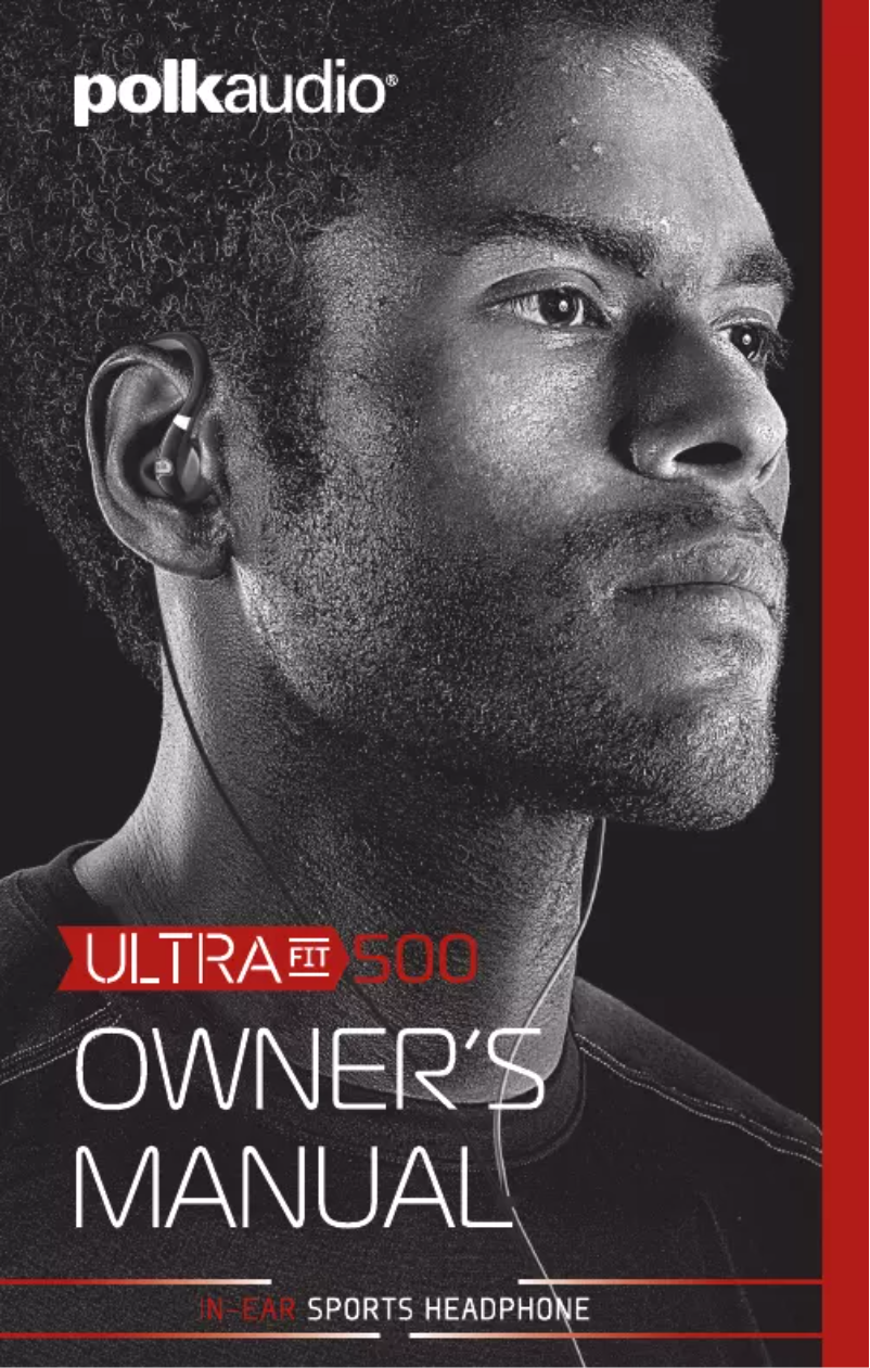Page 1 de la notice Manuel utilisateur Polk UltraFit 500