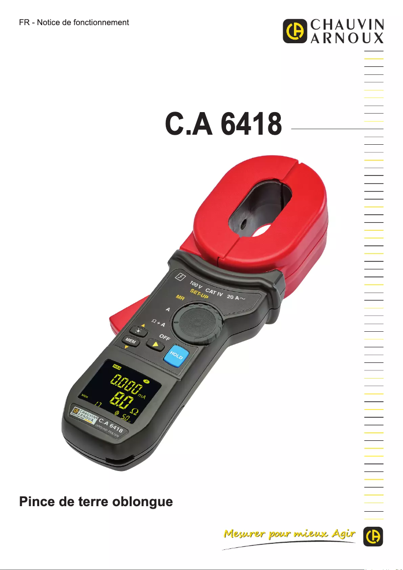 First page image of the manual for C.A 6418