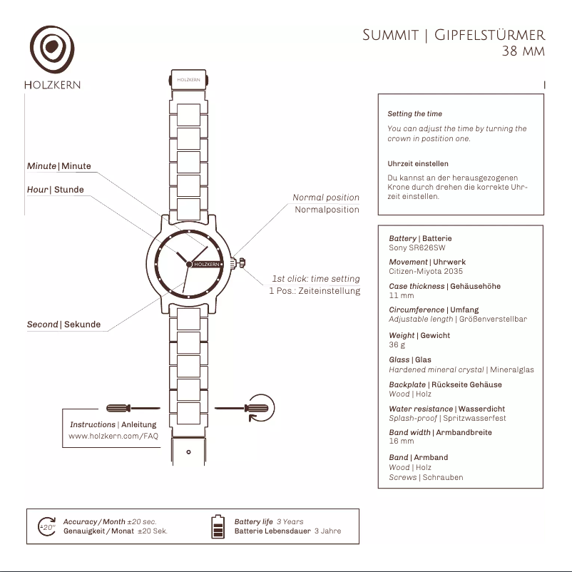 First page image of the manual for Ama