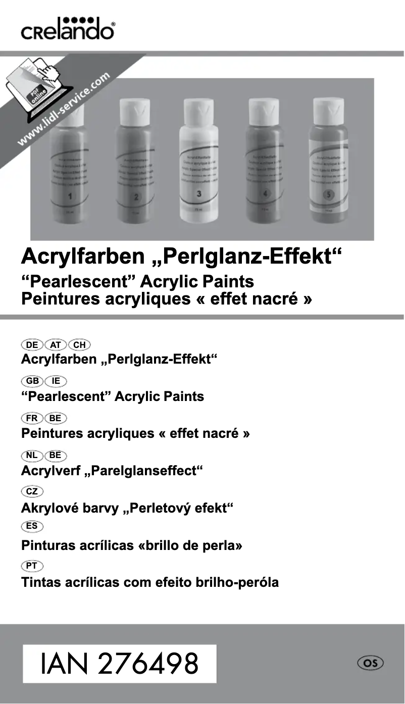 Page 1 of the manual User Manual Crelando IAN 103401