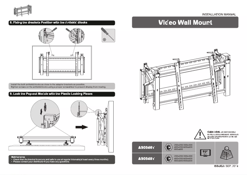 Page 1 de la notice Manuel utilisateur Allsee AS0346T