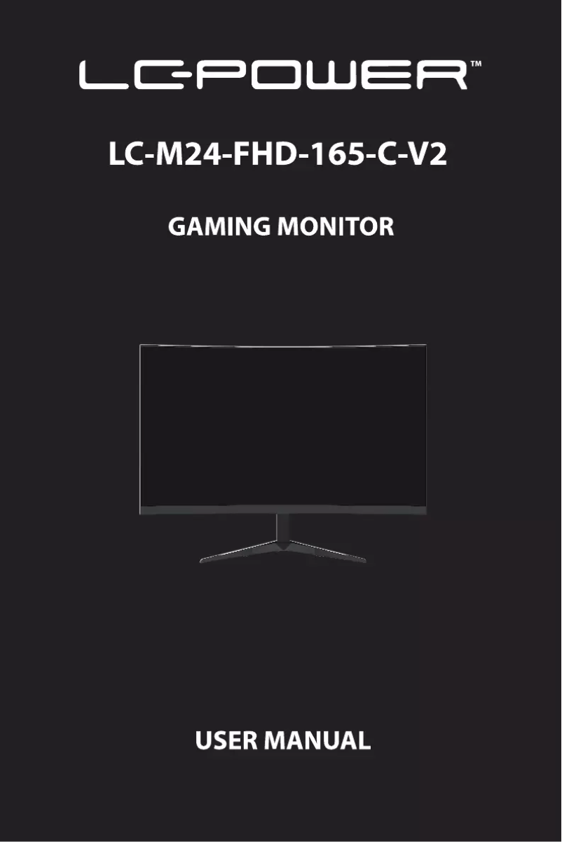 First page image of the manual for LC-M24-FHD-165-C-V2