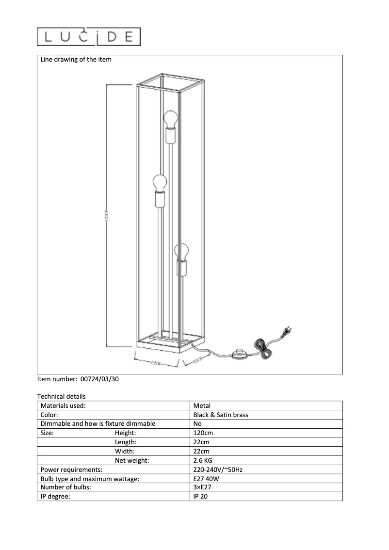 First page image of the manual for Ruben