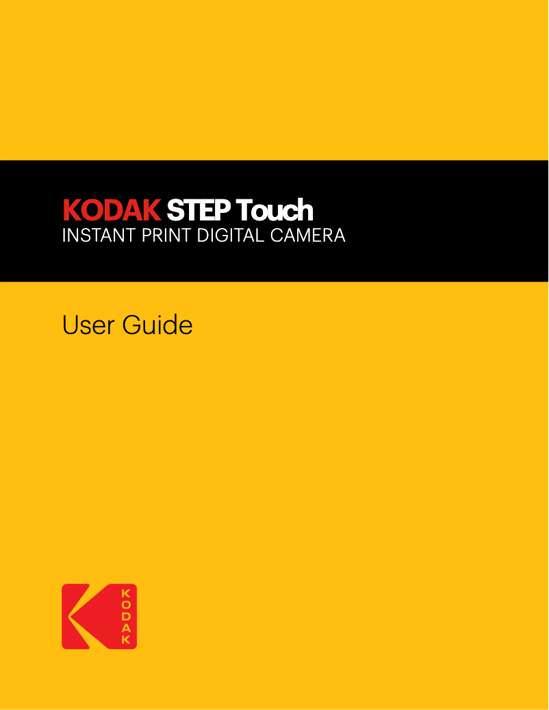 Page 1 of the manual User Manual Kodak Step Touch