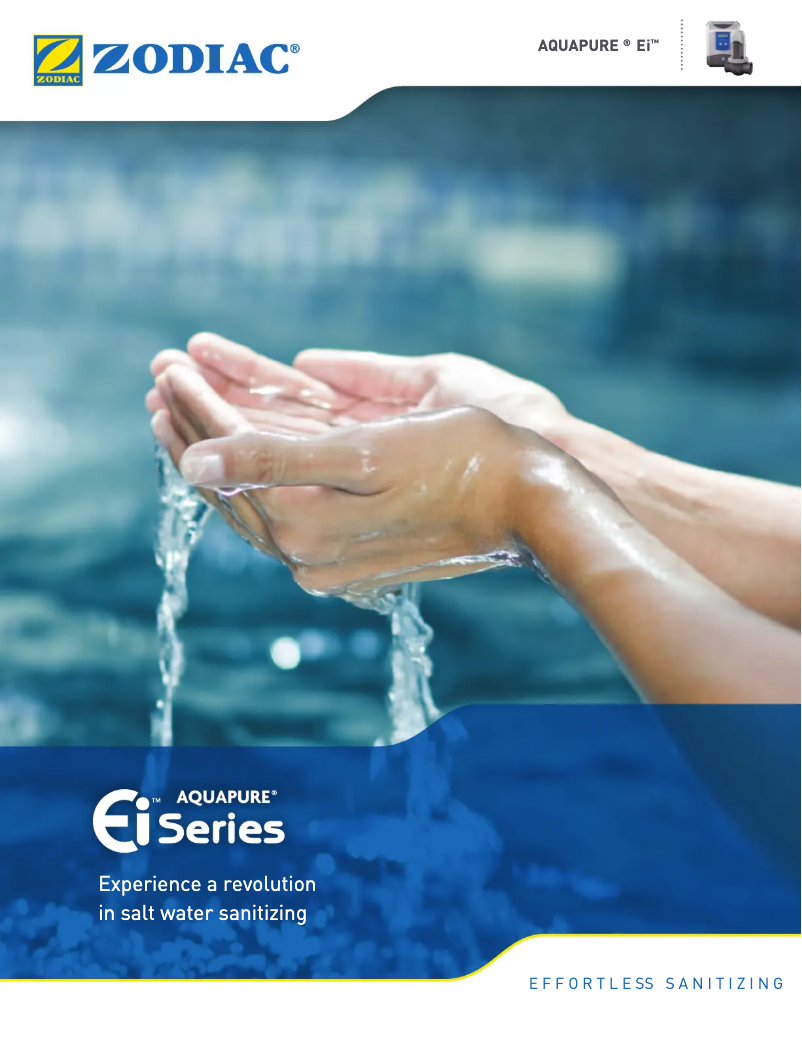 First page image of the manual for AquaPure Ei APURE35C