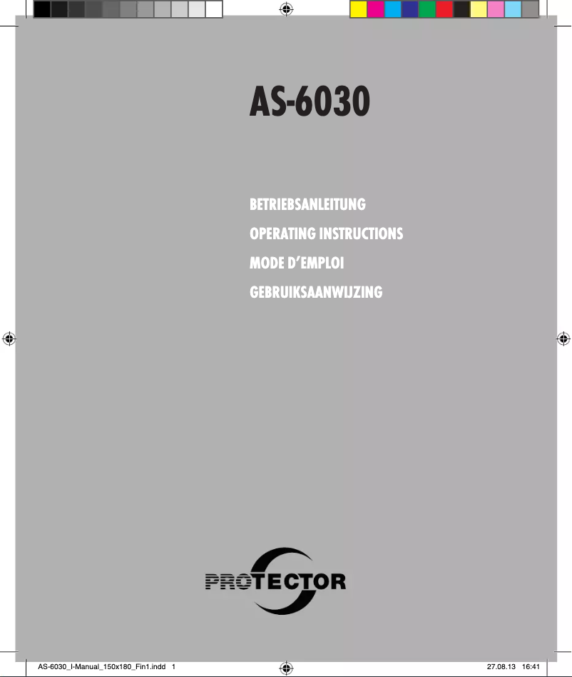 First page image of the manual for AS-6030