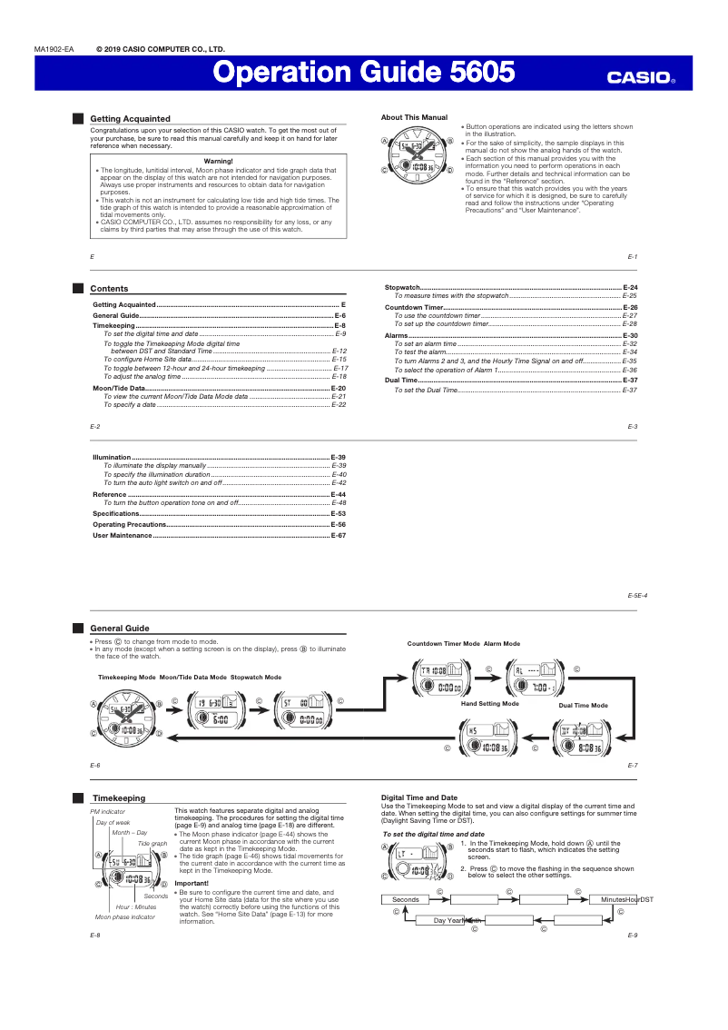 Page 1 of the manual User Manual Casio Baby-G BAX-100-1AER