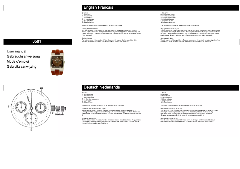 First page image of the manual for 0583