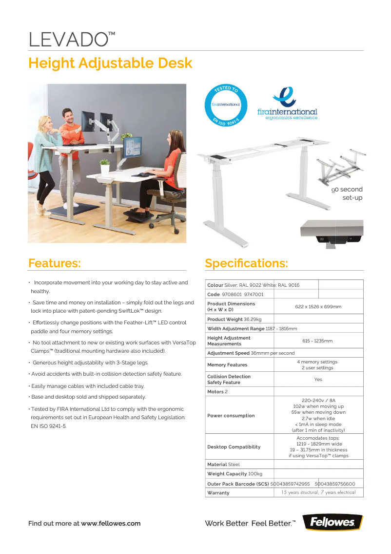 First page image of the manual for Levado