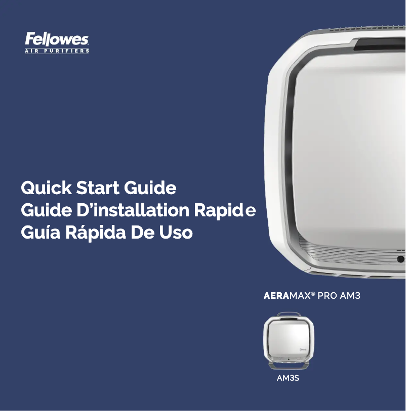 Page 1 of the manual Quick Start Guide Fellowes AeraMax Pro AM3